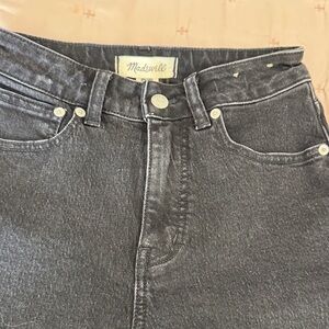Madewell Women's Charcoal Black size 24 curvy 90s straight